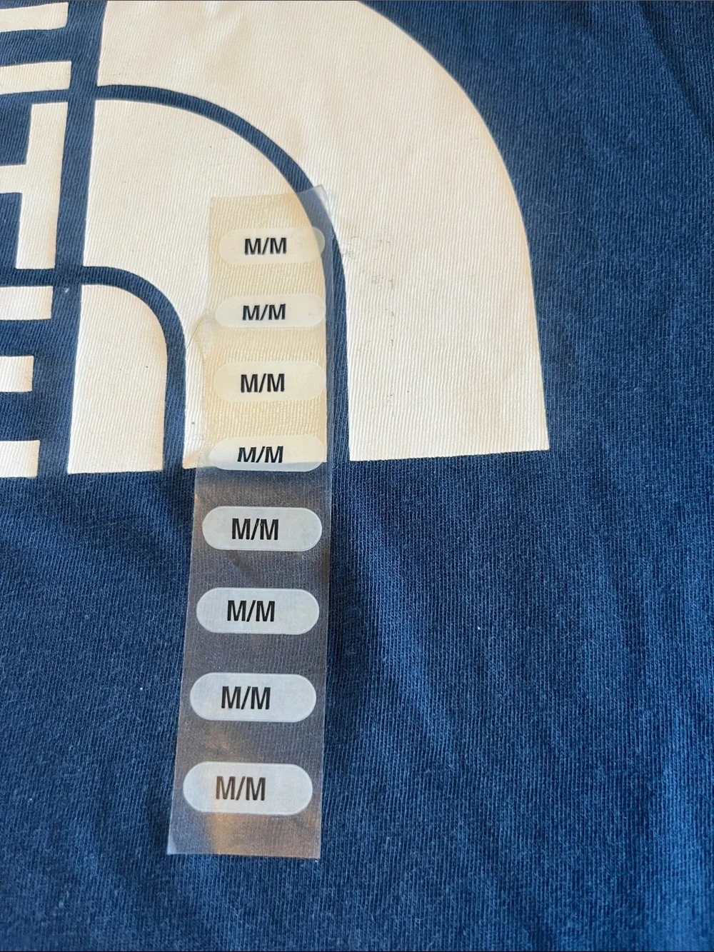 The North Face Men's Short Sleeve Tee in Blue with White Logo NWT